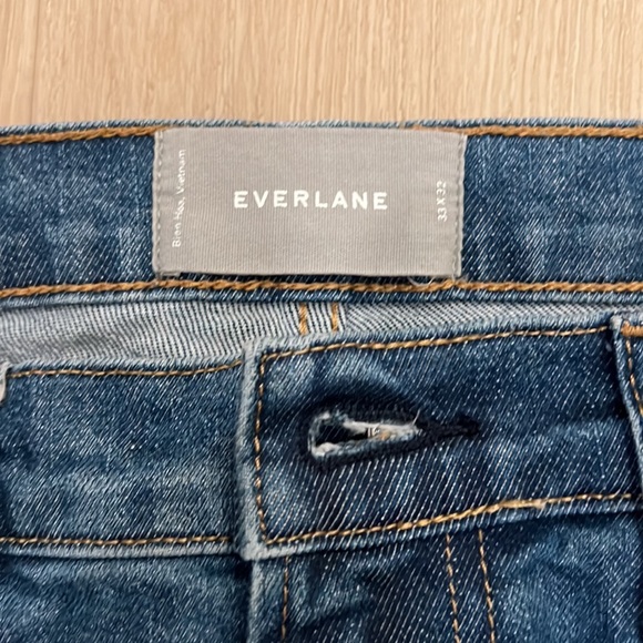 Everlane Organic Cotton Slim Fit Denim Jean (33x32) - Picture 3 of 3